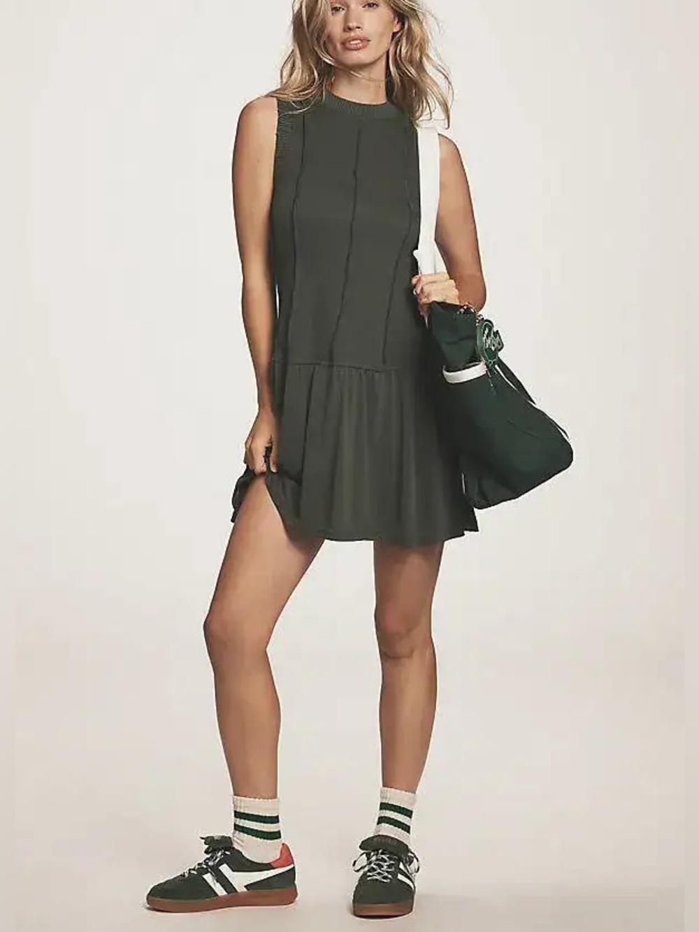 Anthropologie Daily Practice Buzzer Beater Sleeveless Mini Dress